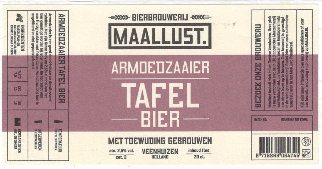 Armoedzaaier Tafel Bier 001
