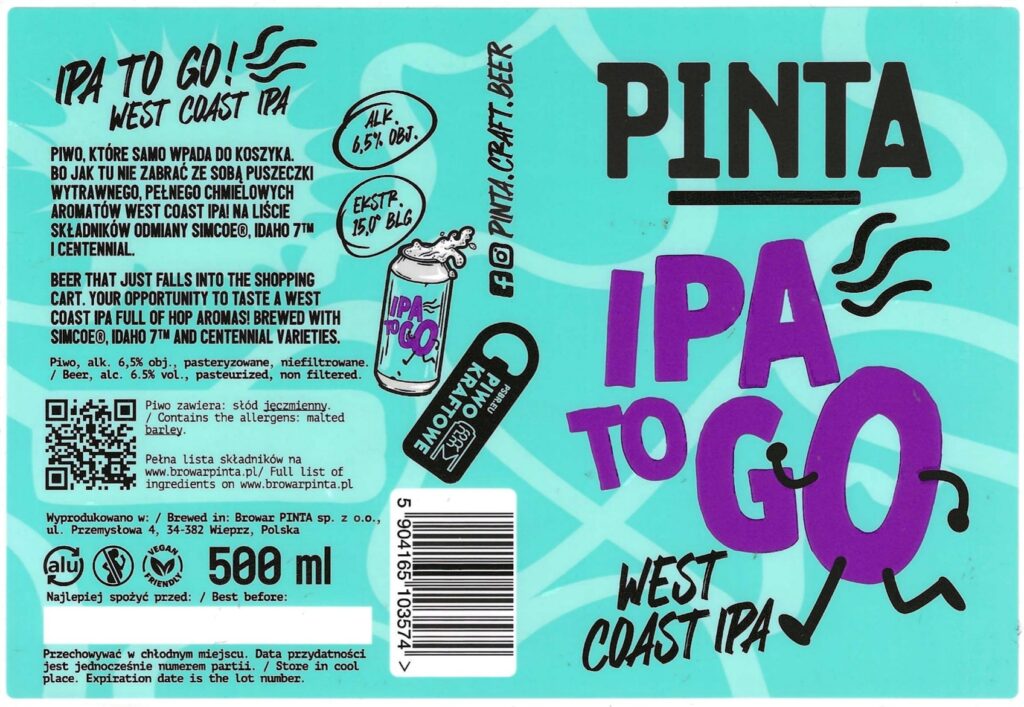 IPA To Go - West Coast IPA 001