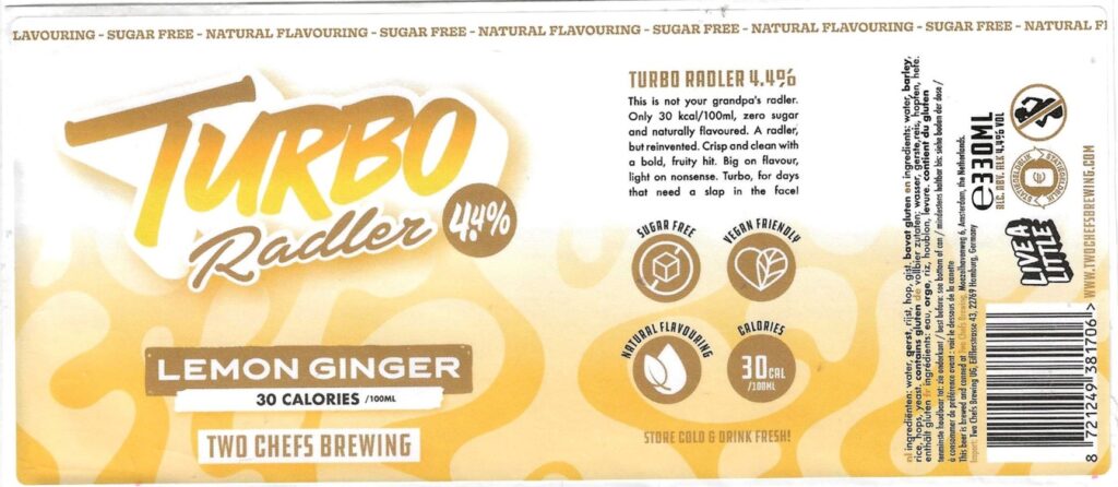 Turbo Radler Lemon Ginger 001